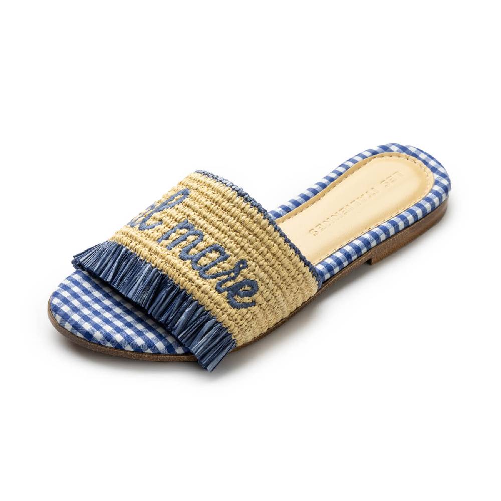 Les Italiennes Portami al Mare – Blu/Beige Vichy Affare Del Giorno
