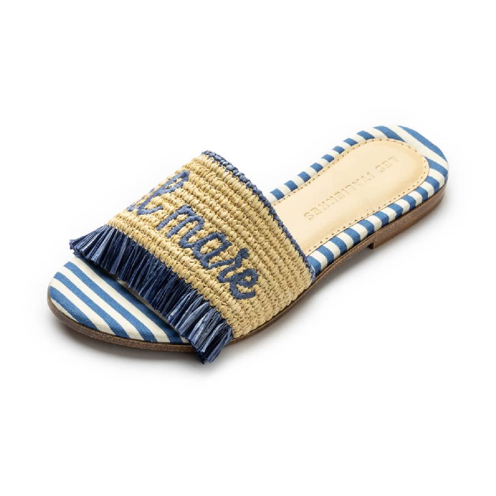 Les Italiennes Portami al Mare – Blu/Beige Rigato Prezzo Ridotto