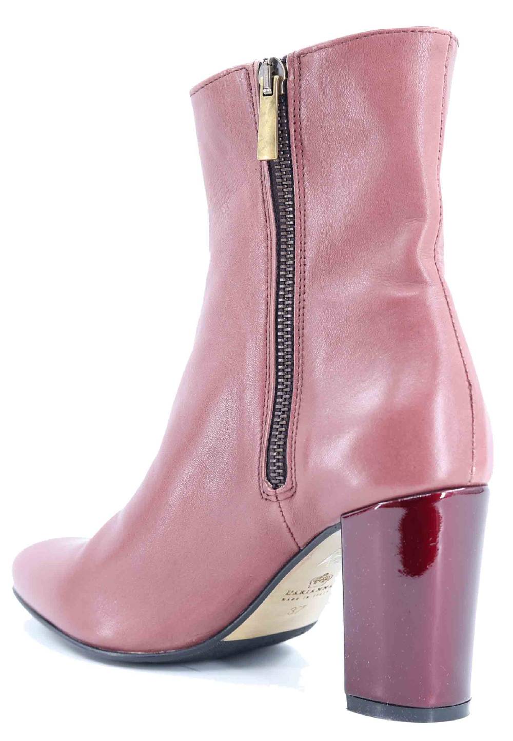 L'ARIANNA Stivaletti tr1692/g da donna in pelle laminta rosa antico Vendita Calda