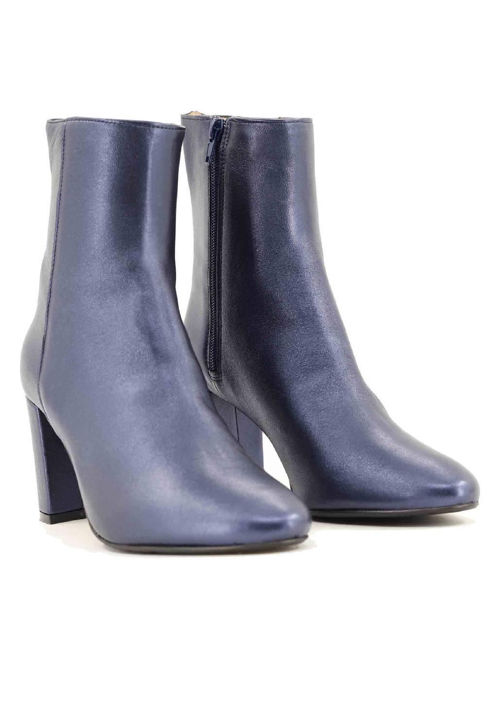 L'ARIANNA Stivaletti TR1692/G in pelle blu Saldi Di Fabbrica