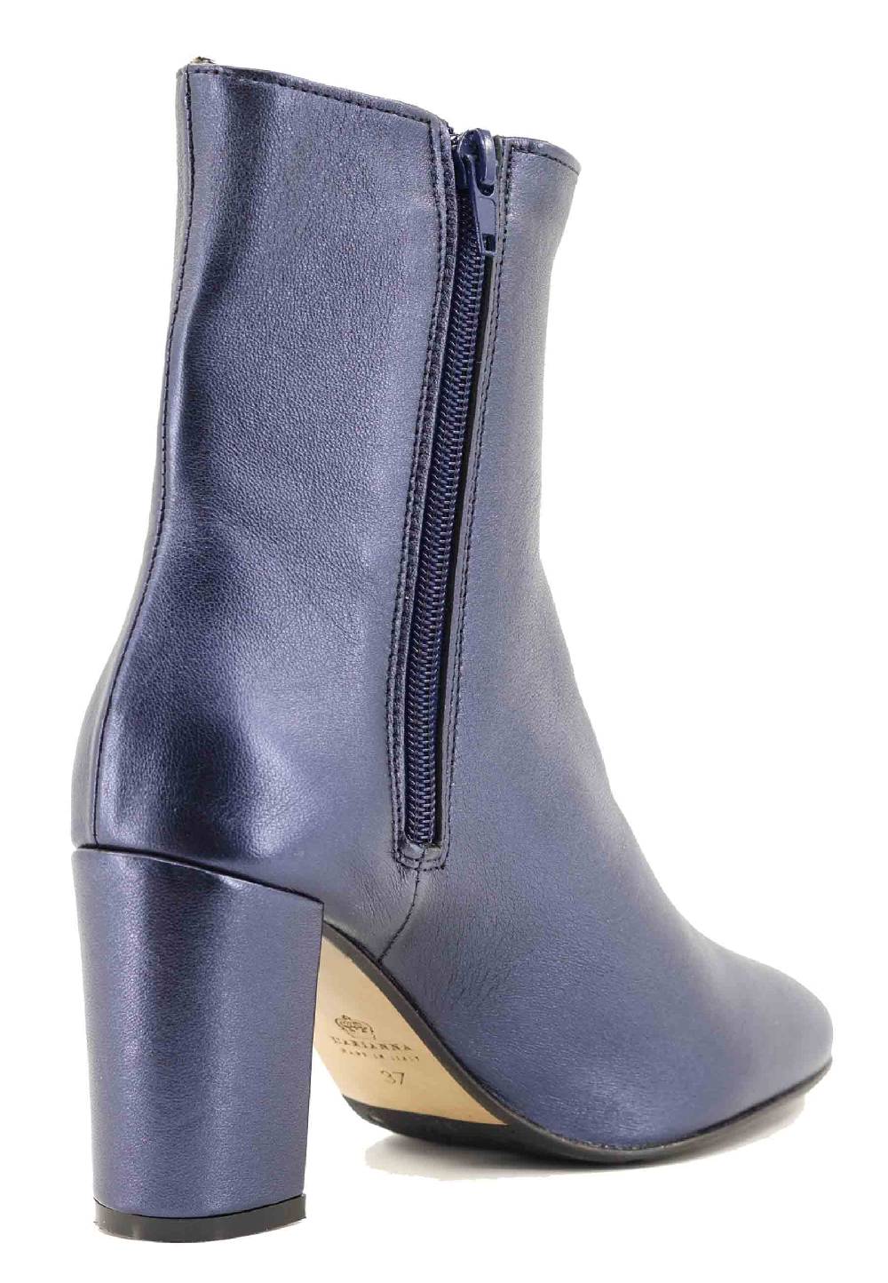 L'ARIANNA Stivaletti TR1692/G in pelle blu Saldi Di Fabbrica