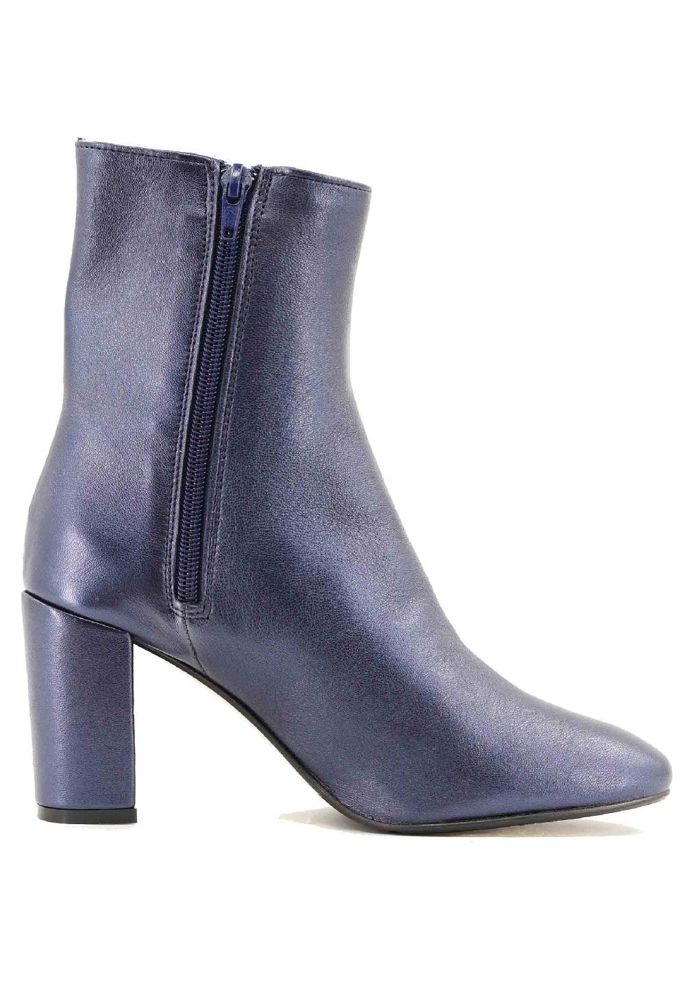 L'ARIANNA Stivaletti TR1692/G in pelle blu Saldi Di Fabbrica