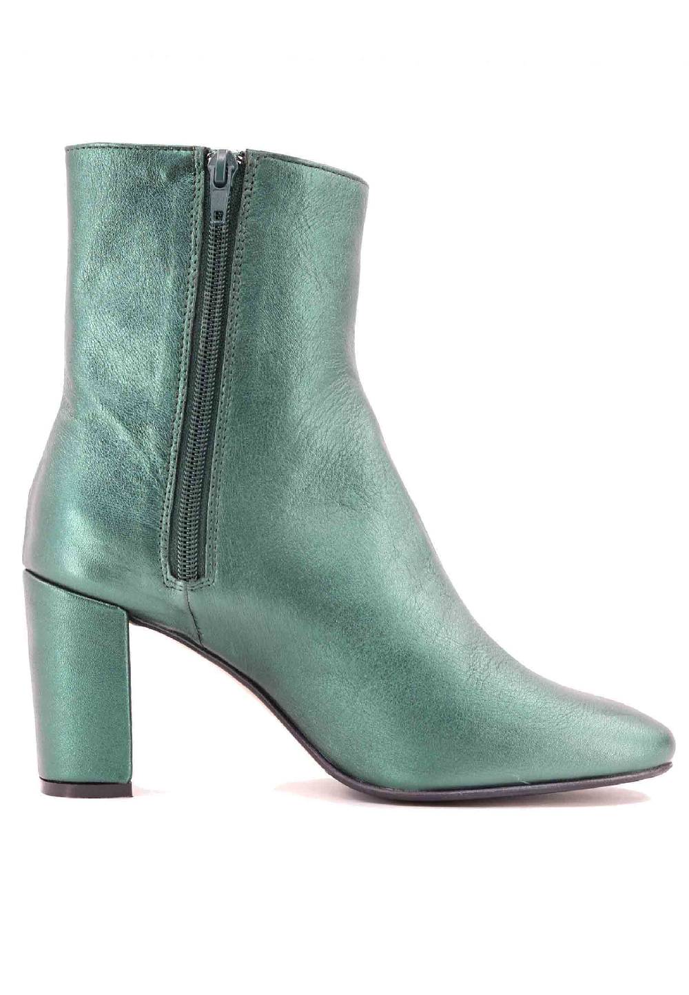 L'ARIANNA Stivaletti tr1692/g da donna in pelle laminta verde I Più Venduti