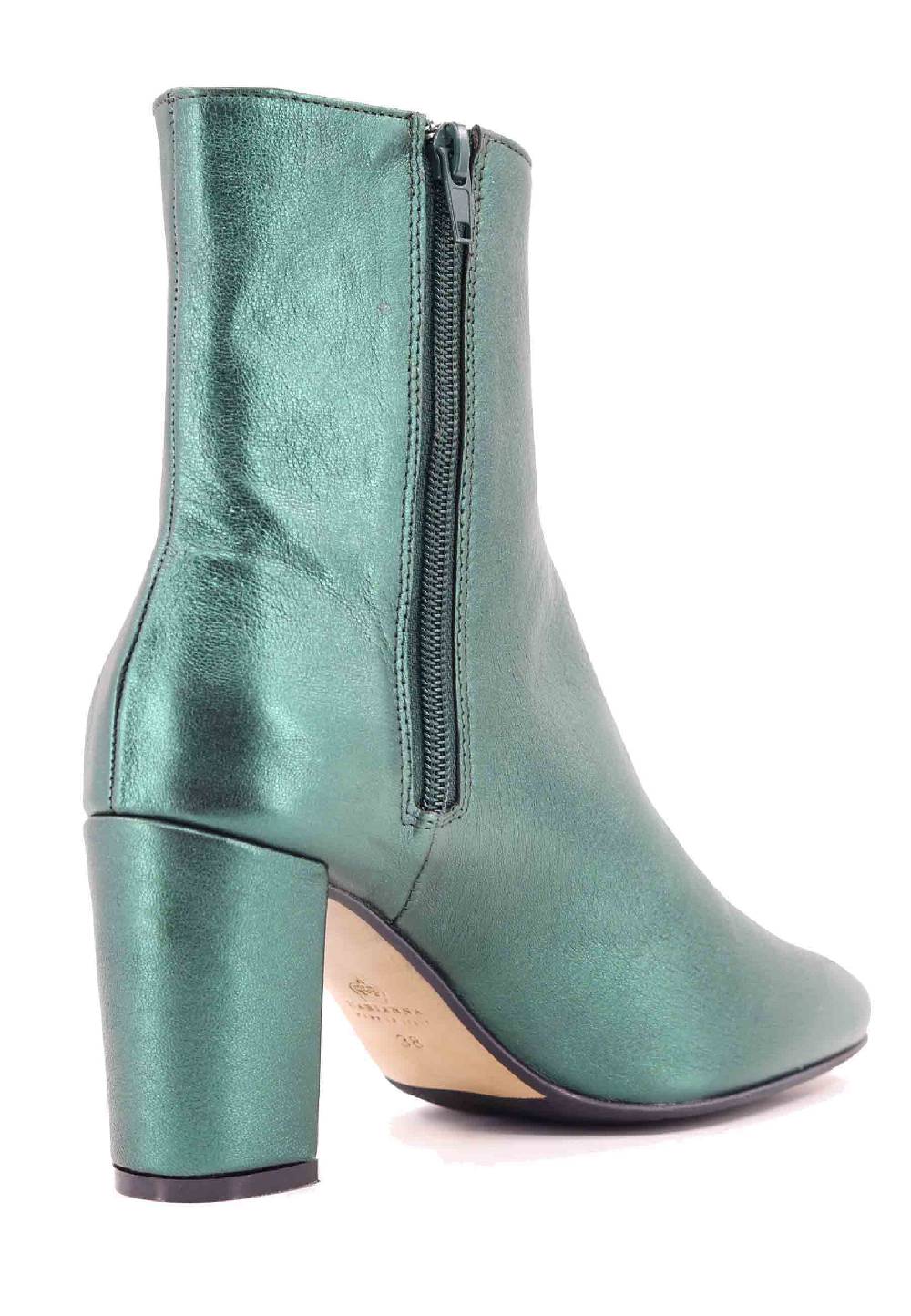 L'ARIANNA Stivaletti tr1692/g da donna in pelle laminta verde I Più Venduti