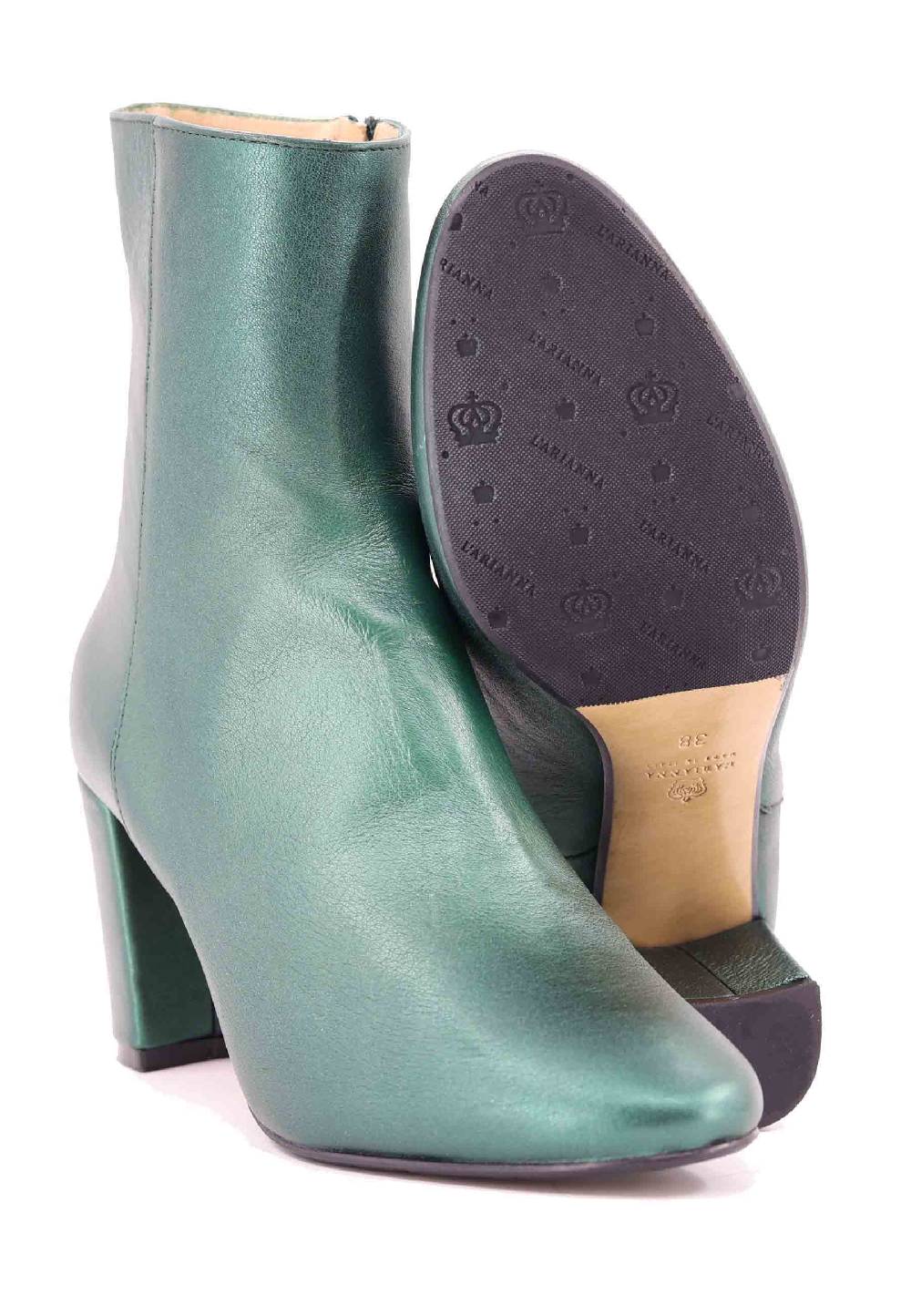 L'ARIANNA Stivaletti tr1692/g da donna in pelle laminta verde I Più Venduti
