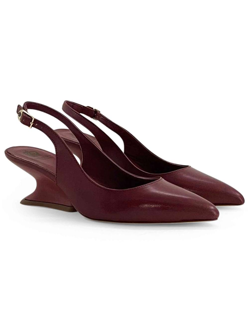 L'ARIANNA decollete ch1754/z slingback color COUTURE con tacco a zeppa l'arianna 2025