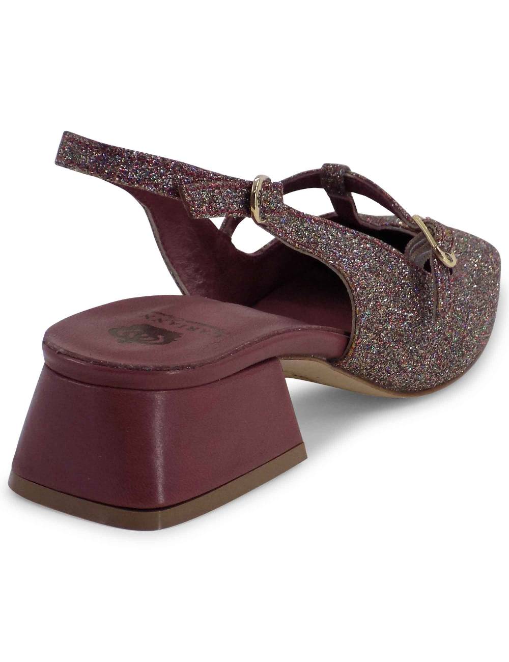 L'ARIANNA DECOLLETE CH1720/G IN TESSUTO GLITTER Qualità