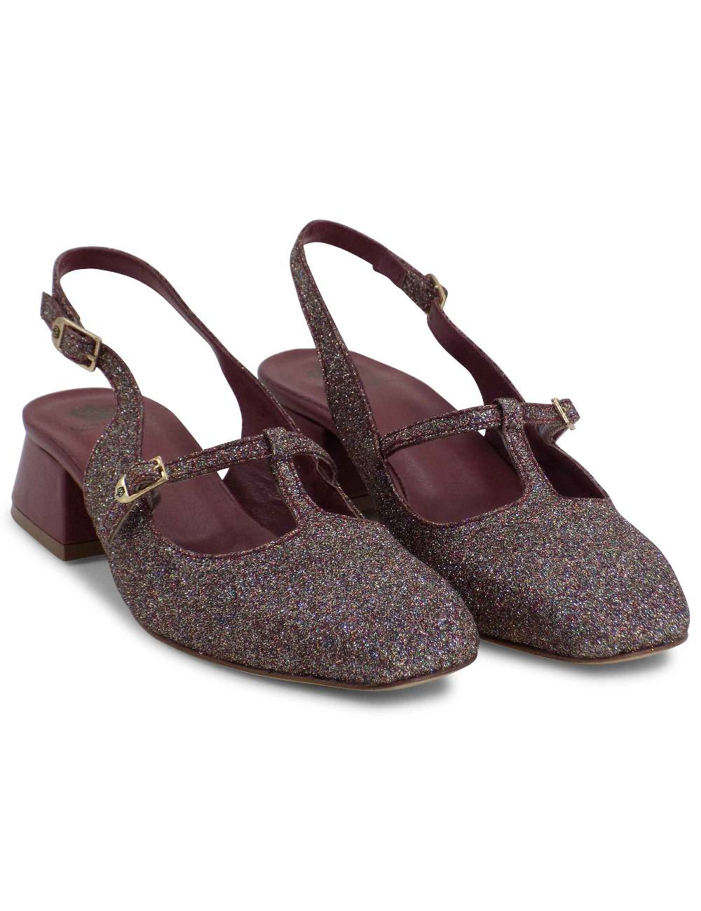 L'ARIANNA DECOLLETE CH1720/G IN TESSUTO GLITTER Qualità