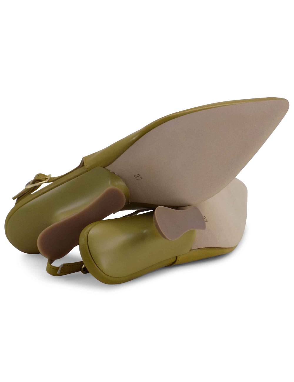 L'ARIANNA decollete ch1754/z slingback color cedro con tacco a zeppa l'arianna Promozione
