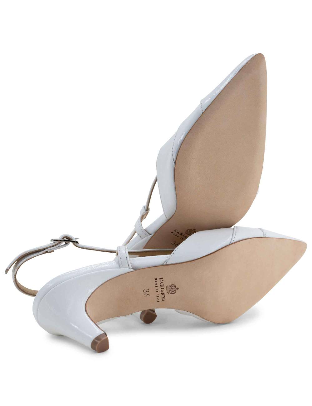 L'ARIANNA Decollete CH1757 da donna in pelle lux bianco L'Arianna Fino Al -60%