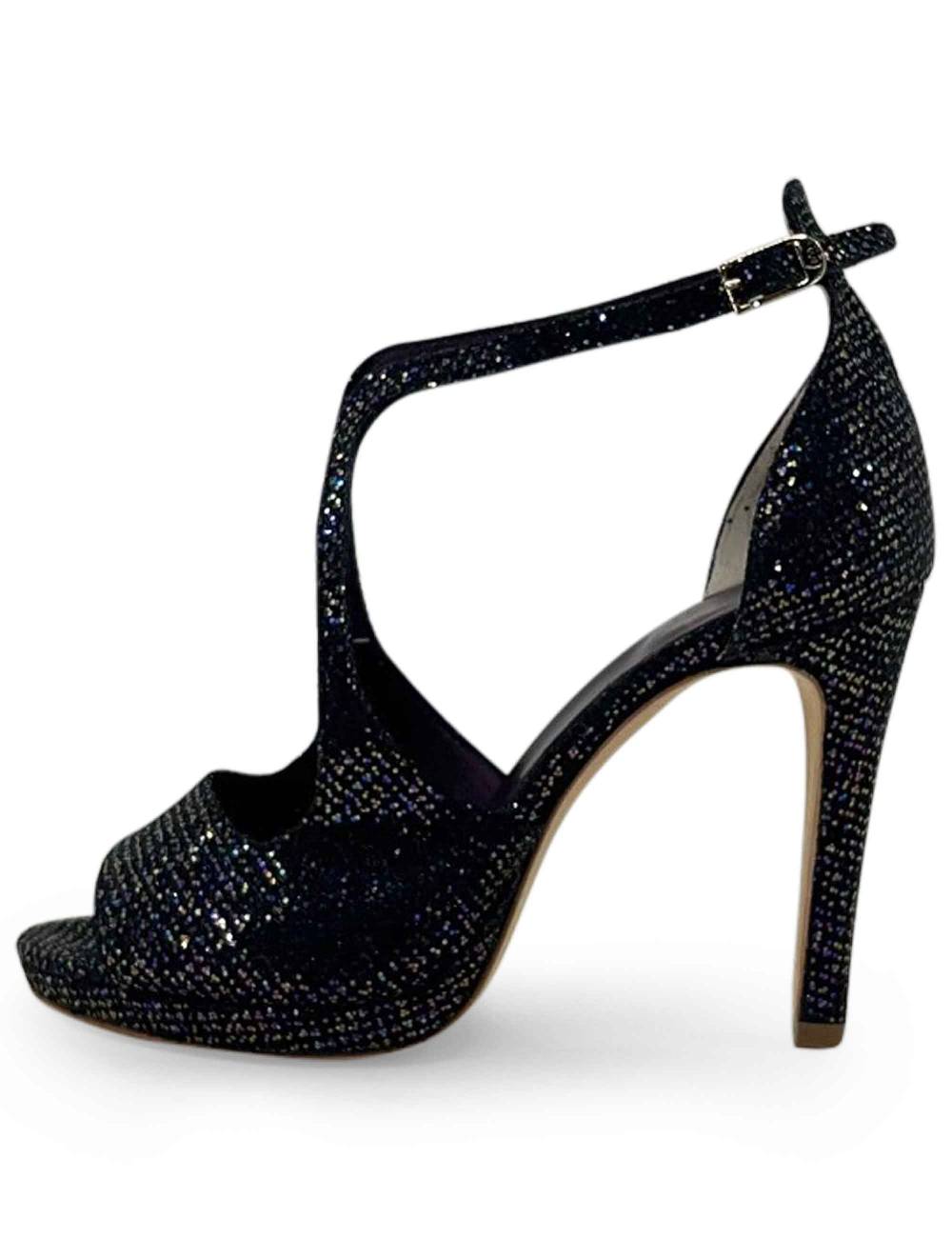 L'ARIANNA sandali sp1719 in moon prugna con plateau e tacco tono su tono Sconto