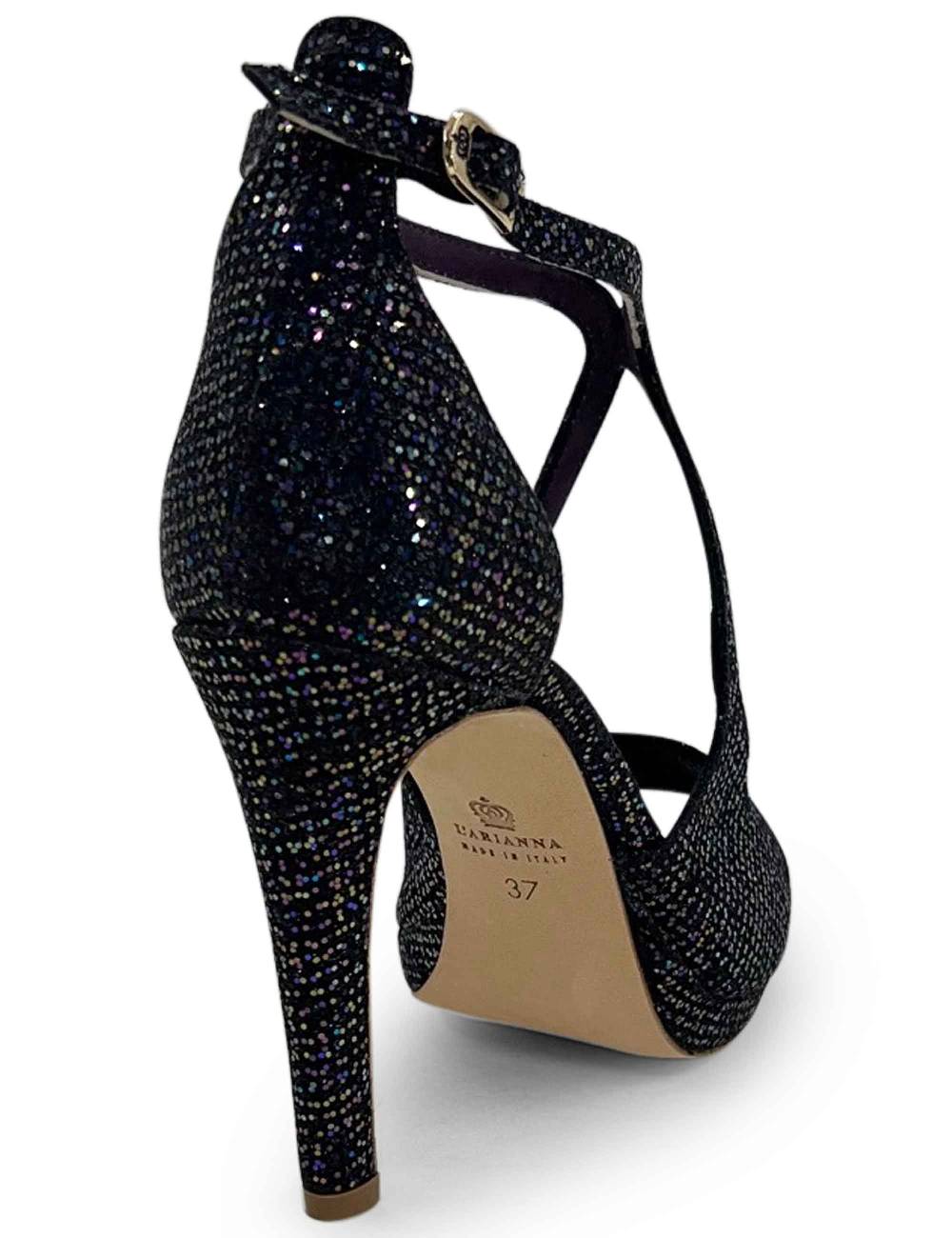 L'ARIANNA sandali sp1719 in moon prugna con plateau e tacco tono su tono Sconto
