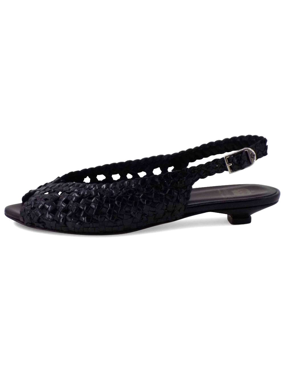 L'ARIANNA BALLERINA SP1770/RT IN PELLE INTRECCIATA NERA Promozione