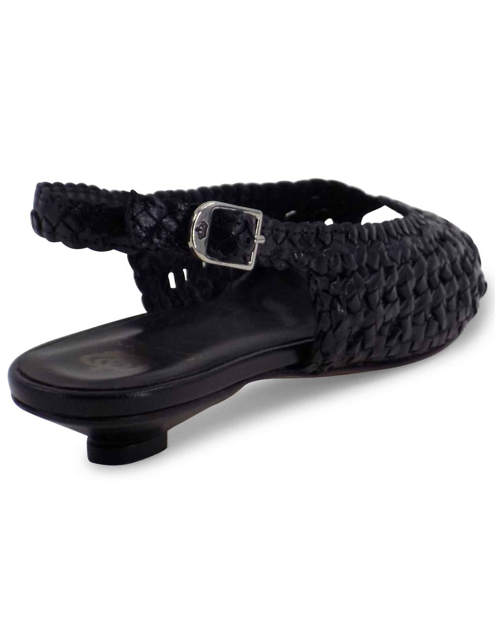 L'ARIANNA BALLERINA SP1770/RT IN PELLE INTRECCIATA NERA Promozione