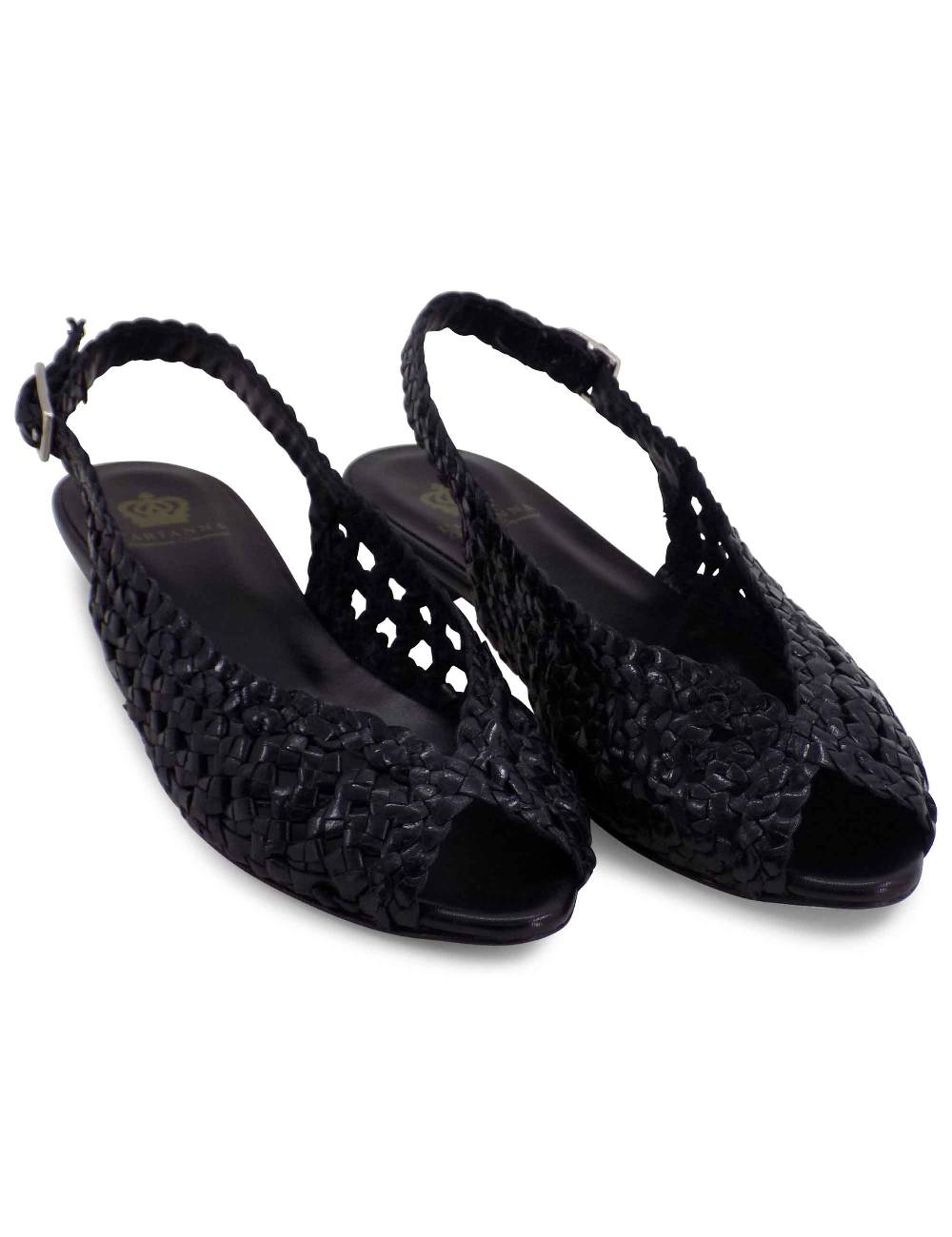 L'ARIANNA BALLERINA SP1770/RT IN PELLE INTRECCIATA NERA Promozione