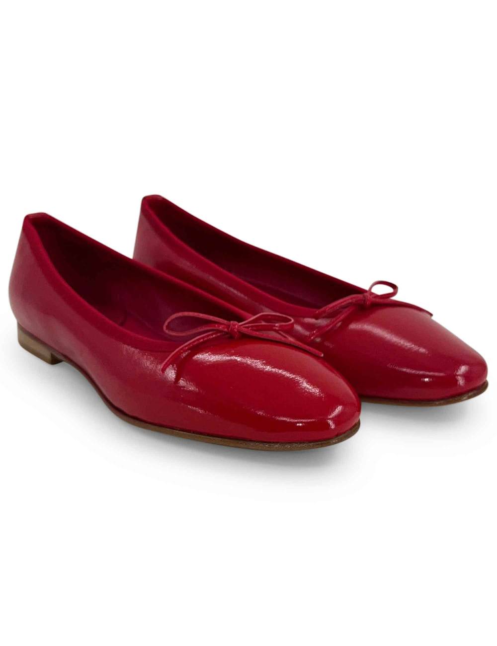 L'ARIANNA ballerina bl1705 in pelle lux rosso Spedizione Gratuita