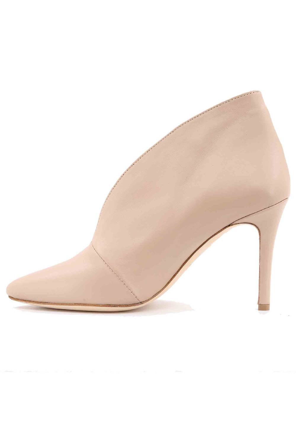 L'ARIANNA tronchetto TR8008 in pelle nude tacco alto Sottocosto