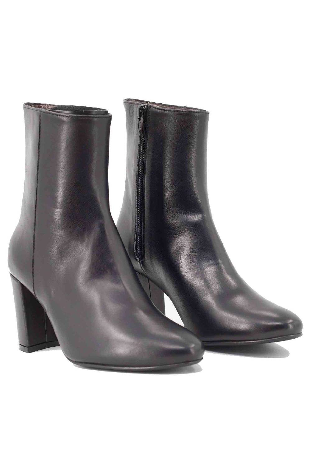 L'ARIANNA Stivaletti TR1692/G in pelle nera Vendita Calda