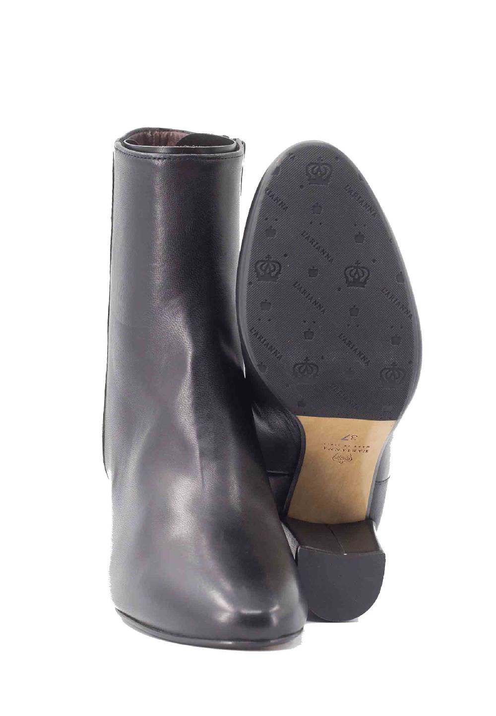L'ARIANNA Stivaletti TR1692/G in pelle nera Vendita Calda