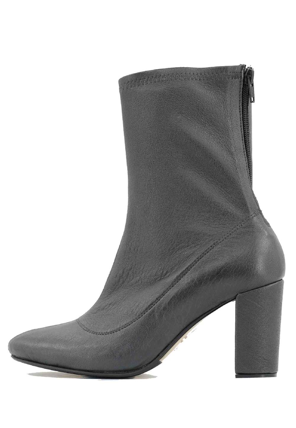 L'ARIANNA Stivaletti EL3002 in elasticizzato grigio con tacco alto Italia