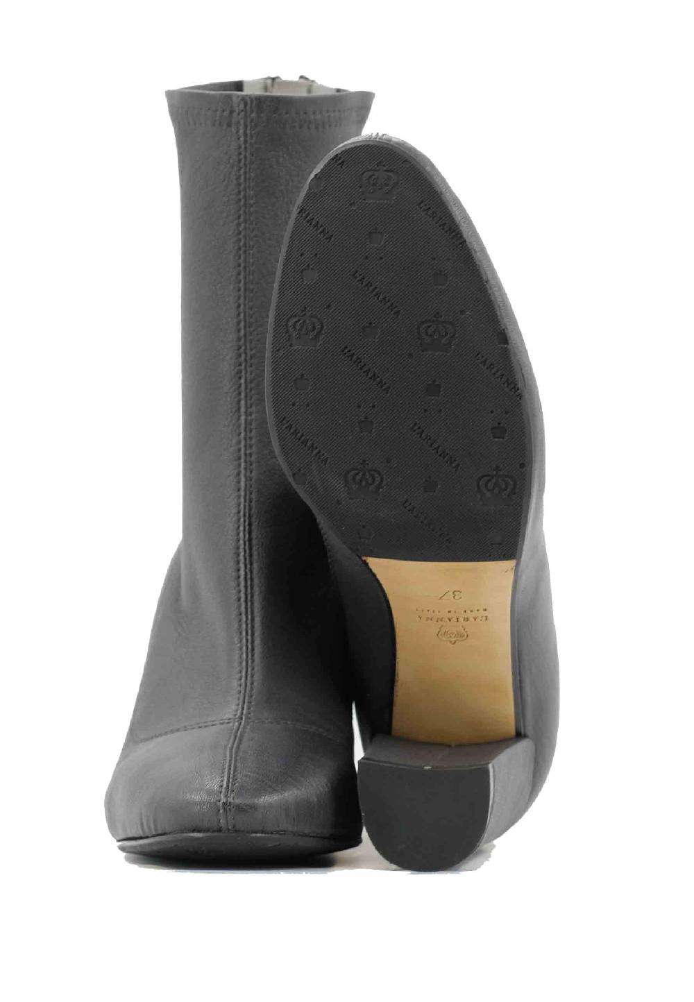 L'ARIANNA Stivaletti EL3002 in elasticizzato grigio con tacco alto Italia
