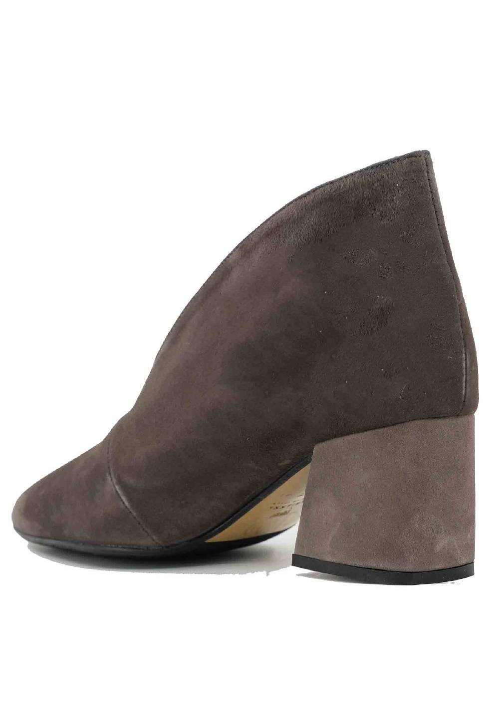 L'ARIANNA Stivaletti TR8006/G Ankle boot in camoscio grigio con tacco largo Negozi Online