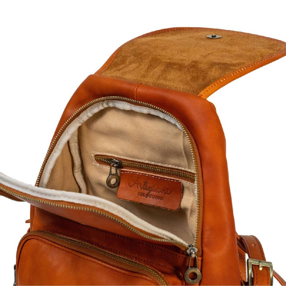 Lartigiano Del Cuoio Zaino donna in pelle di vitello 100% Handmade in Italy Soddisfazione Garantita