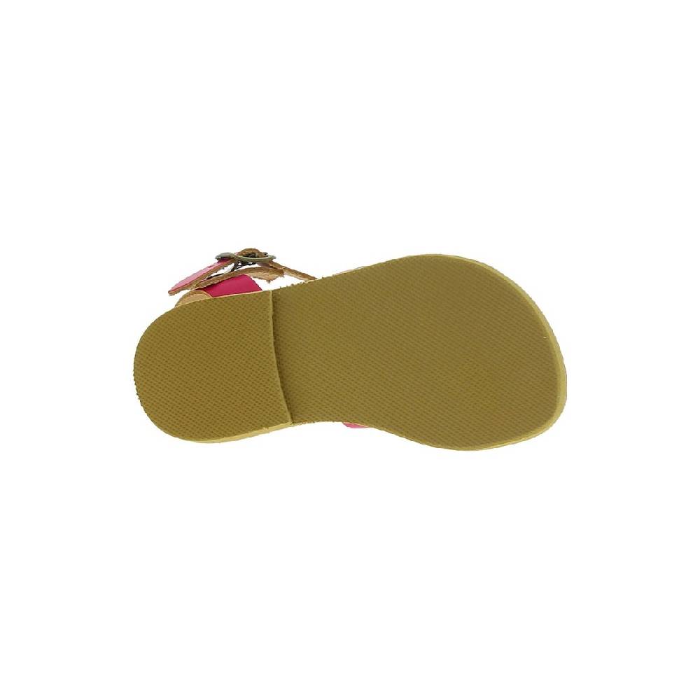 Lartigiano Del Cuoio Sandali gladiatore da bambina in pelle di vitello fucsia chiusura con fibbia In Vendita