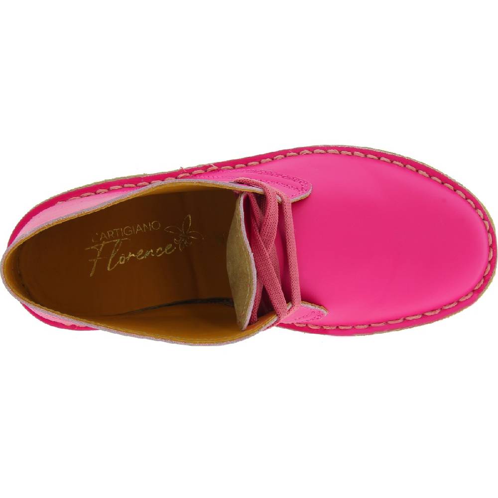 Lartigiano Del Cuoio Polacchine da bambina in pelle fucsia fatte a mano in Italia Offerte