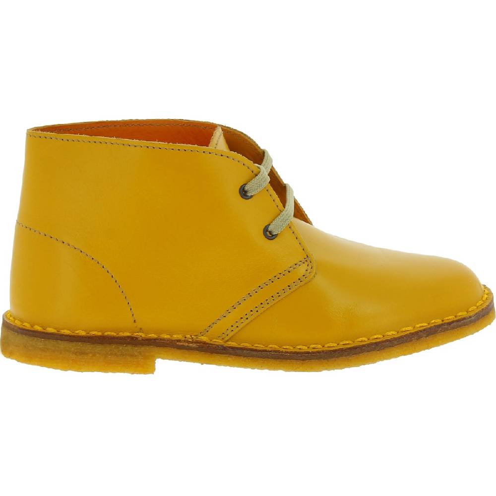 Lartigiano Del Cuoio Polacchine pelle da bambino color giallo fatte a mano in Italia Saldi Di Fabbrica