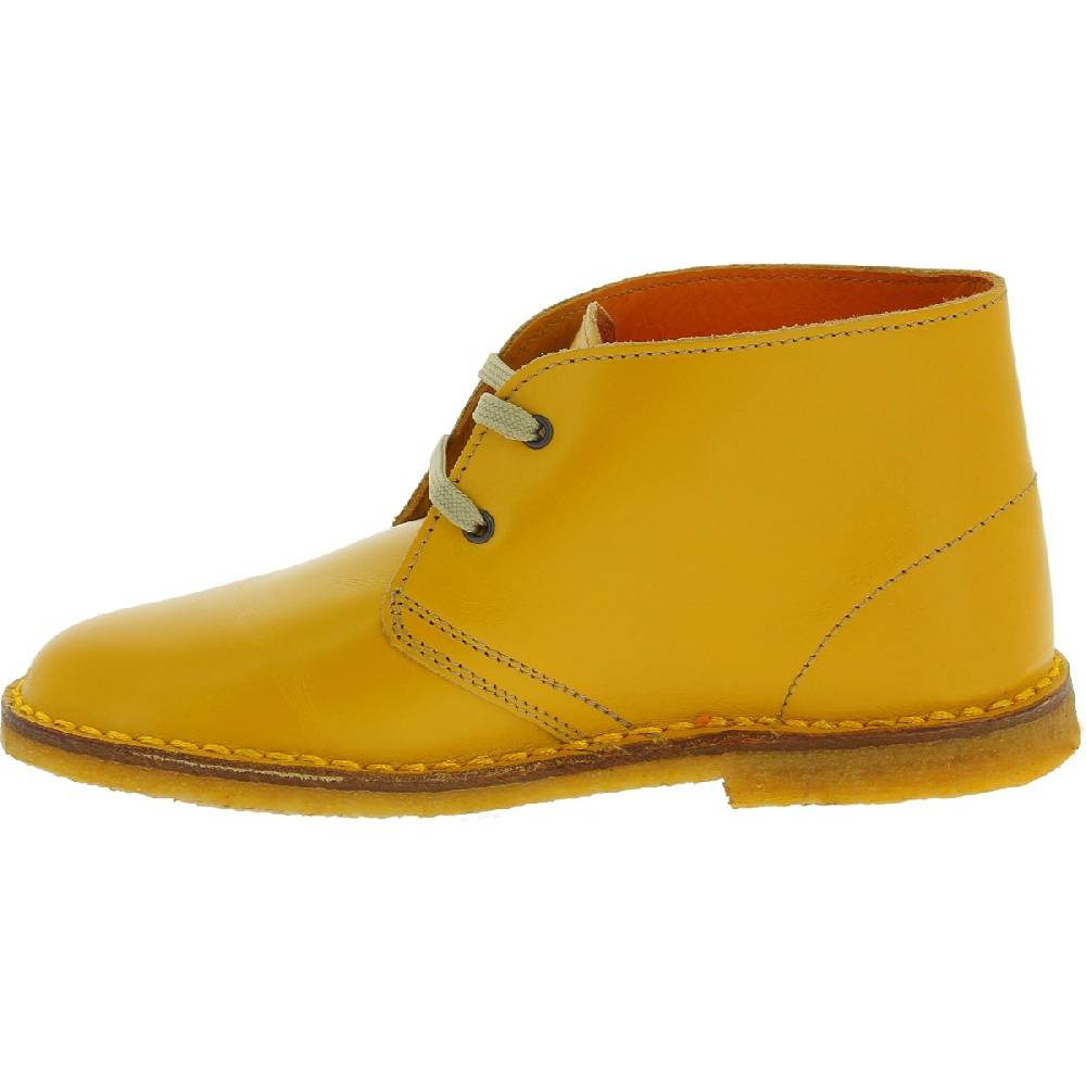 Lartigiano Del Cuoio Polacchine pelle da bambino color giallo fatte a mano in Italia Saldi Di Fabbrica
