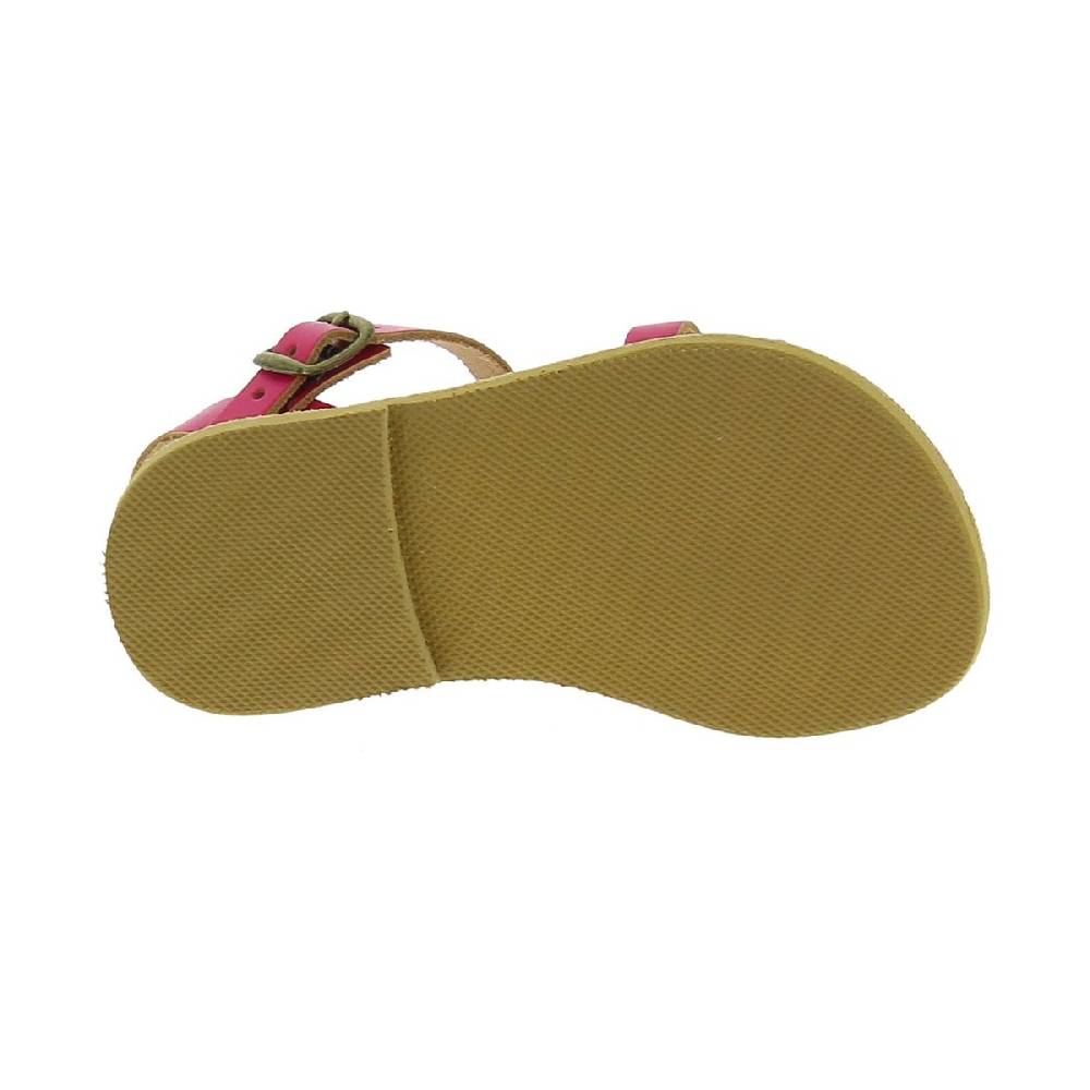 Lartigiano Del Cuoio Sandali intrecciati da bambina in pelle di vitello fucsia chiusura con fibbia Vendite Flash