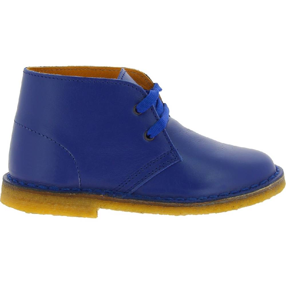 Lartigiano Del Cuoio Polacchine bambino bambina in vera pelle blu fatte a mano in Italia Negozio