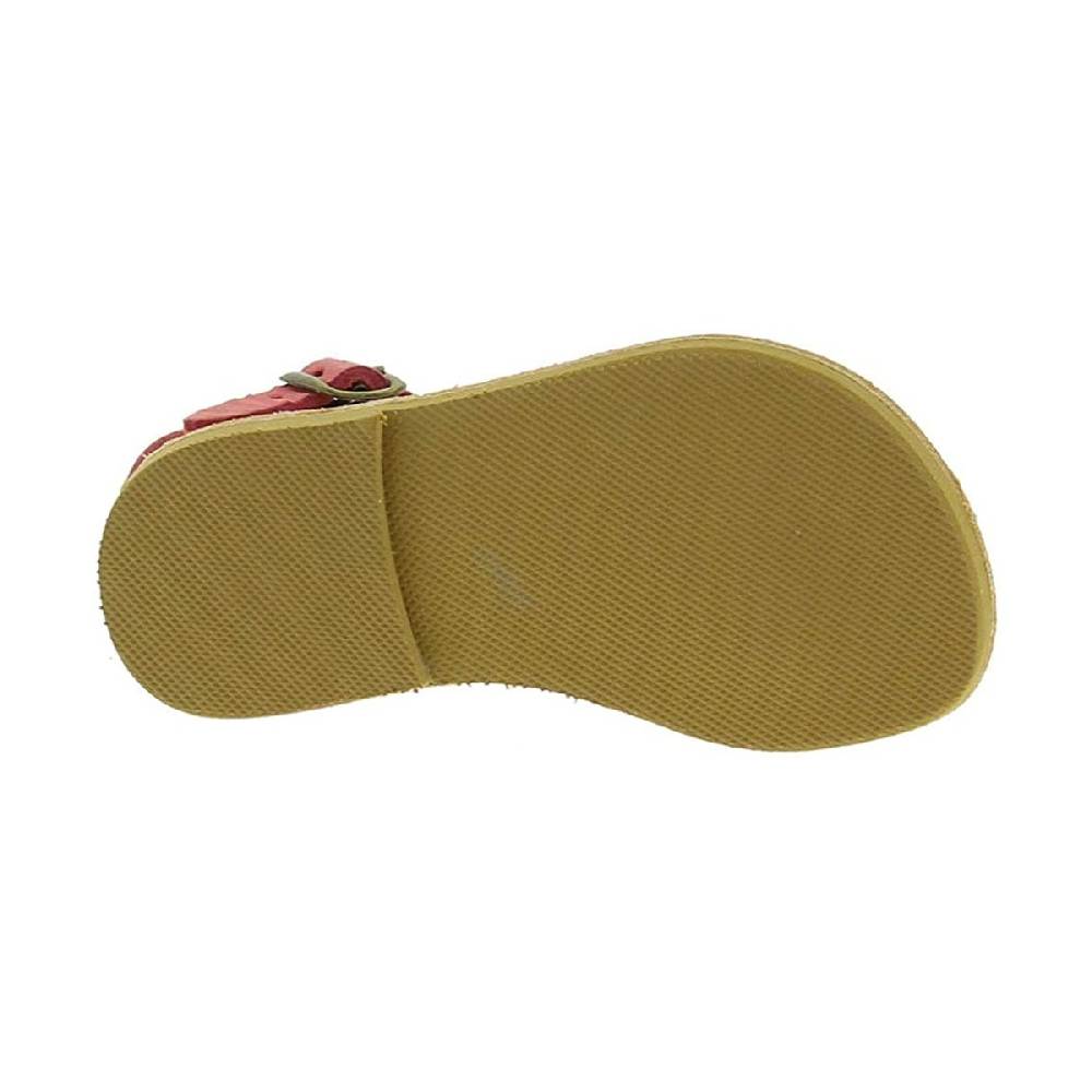 Lartigiano Del Cuoio Sandali intrecciati da bambina in pelle nubuck rosa chiaro chiusura con fibbia In Saldo