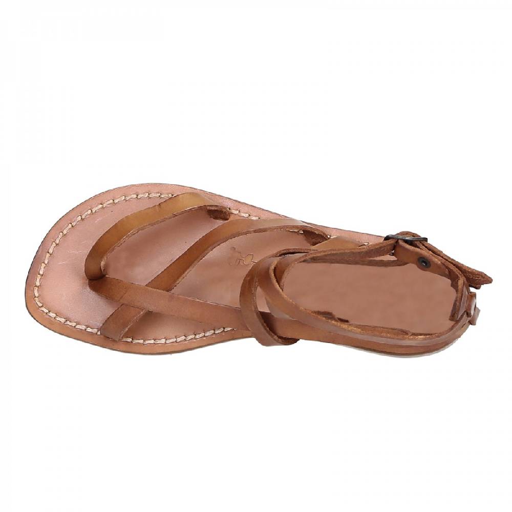 Lartigiano Del Cuoio Sandali alla schiava artigianali in pelle color cuoio Novità