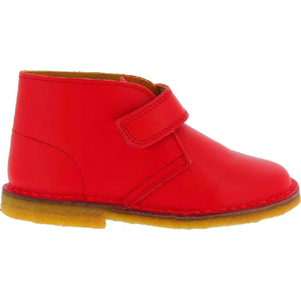 Lartigiano Del Cuoio Scarponcini bambino bambina in pelle rossa fatti a mano in Italia In Linea