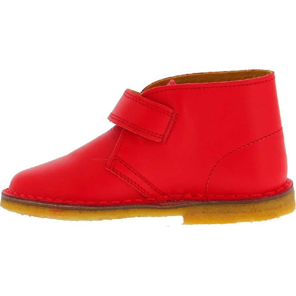 Lartigiano Del Cuoio Scarponcini bambino bambina in pelle rossa fatti a mano in Italia In Linea