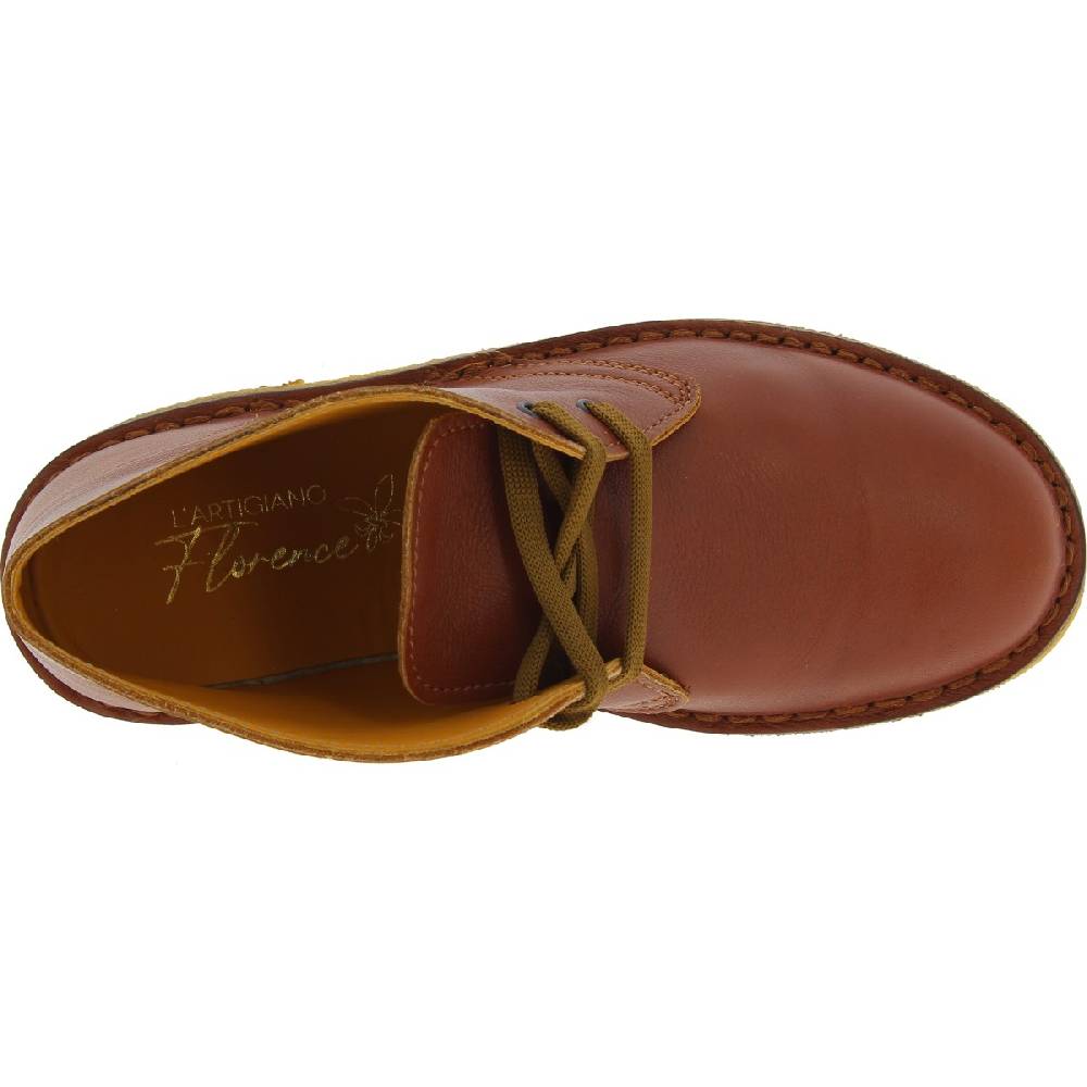Lartigiano Del Cuoio Scarpe polacchine da bambino in pelle marrone fatte a mano in Italia Qualità
