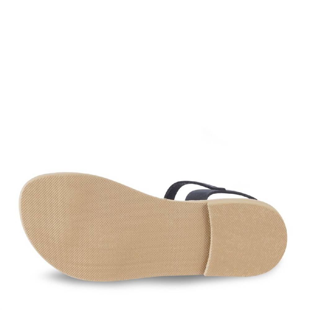Lartigiano Del Cuoio Sandali infradito da bambino in pelle nubuk blu chiusura con fibbia Negozi Online