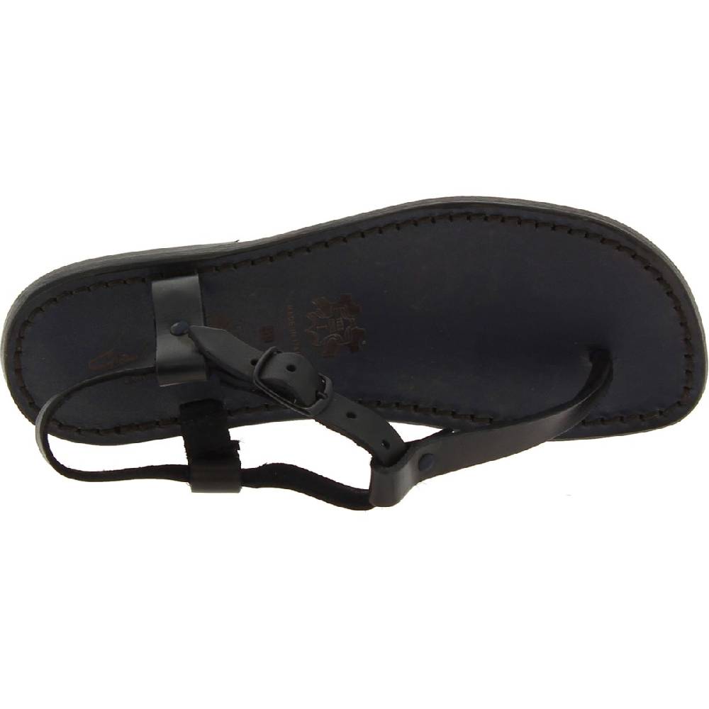 Lartigiano Del Cuoio Sandali infradito da uomo in pelle nera artigianali Shopping Online