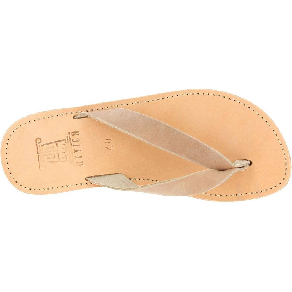 Lartigiano Del Cuoio Sandali infradito slip-on da uomo in pelle nabuk nude fatti a mano Prezzo Ridotto