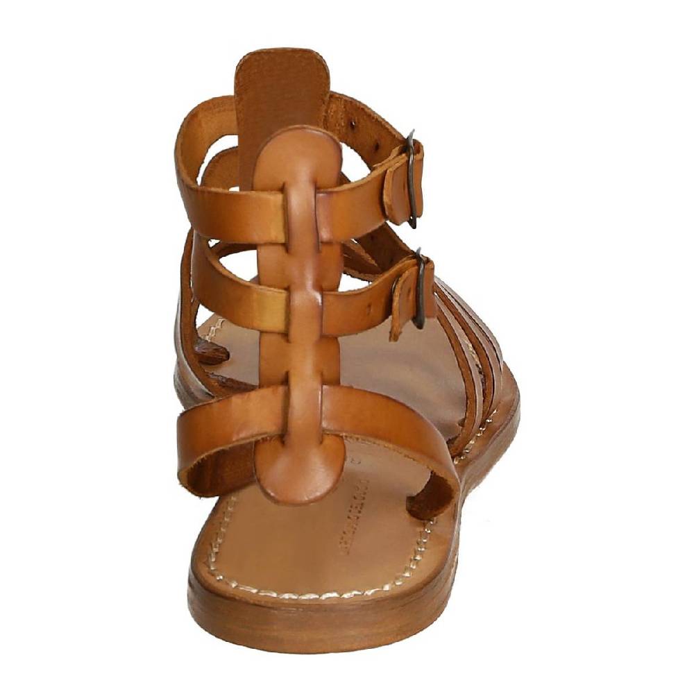 Lartigiano Del Cuoio Sandali gladiatore in pelle colore cuoio antico fatti a mano in Italia Vendite Flash