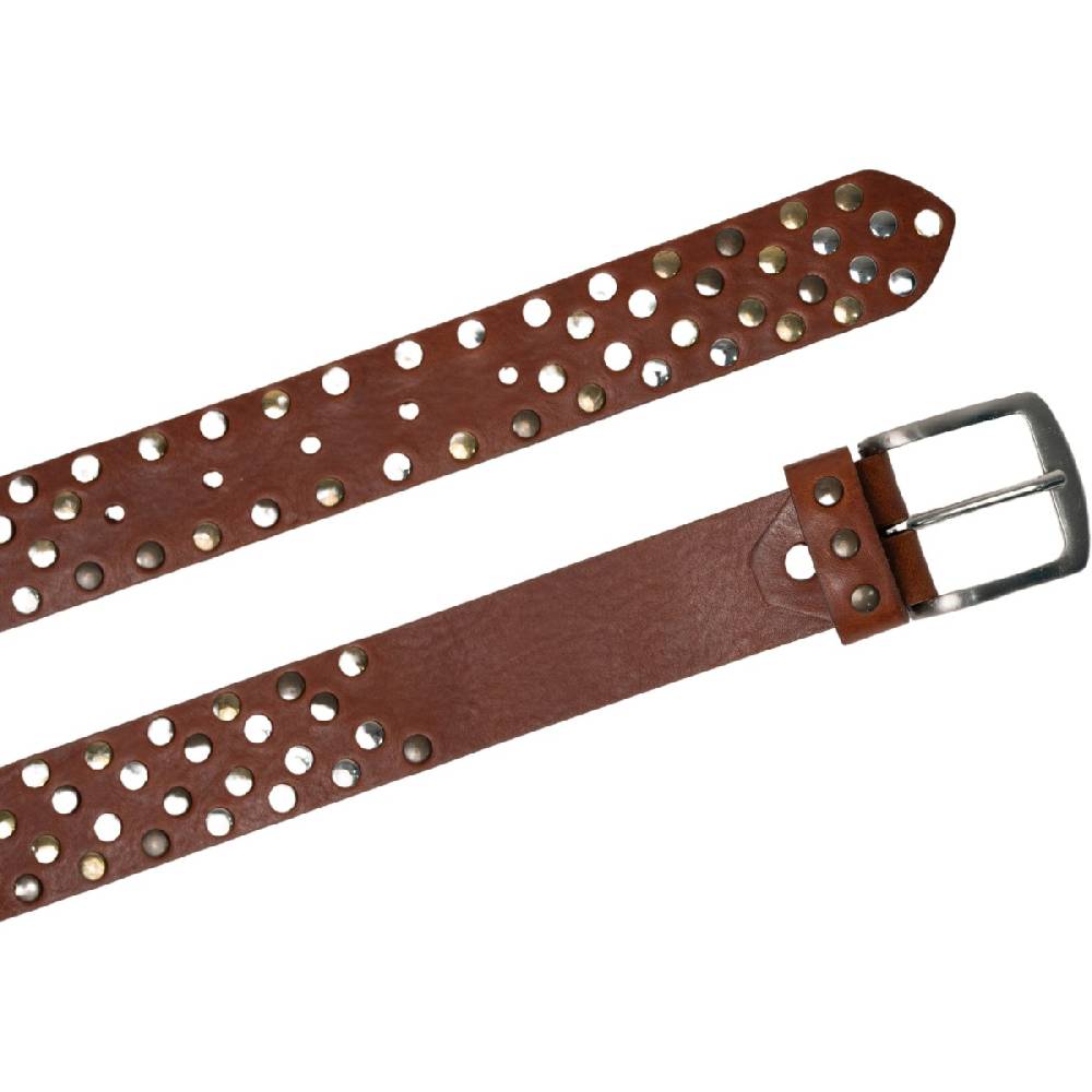 Lartigiano Del Cuoio Cintura in cuoio con borchie in metallo unisex Promozione