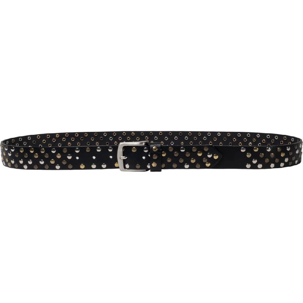 Lartigiano Del Cuoio Cintura in pelle nera con borchie metalliche unisex Pezzi Unici