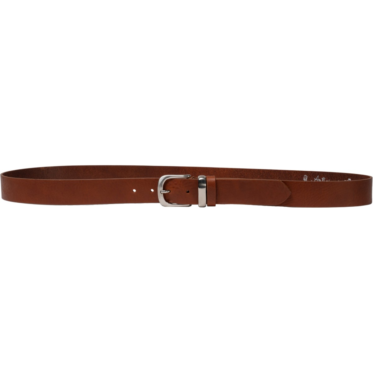 Lartigiano Del Cuoio Cintura in pelle color cuoio con fibbia e passante in metallo Offerta
