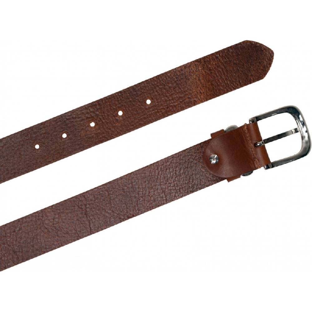 Lartigiano Del Cuoio Cintura in pelle color cuoio con fibbia e passante in metallo Offerta