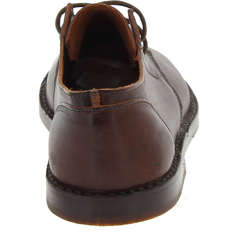 Lartigiano Del Cuoio Scarpe basse da uomo in pelle marrone scuro fatte a mano in Italia Saldi