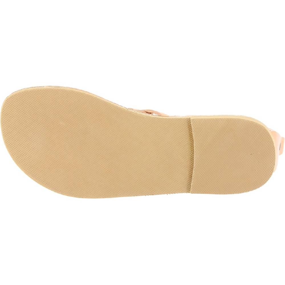 Lartigiano Del Cuoio Sandali infradito da donna con lacci incrociati fatti a mano in pelle di vitello nude 2025