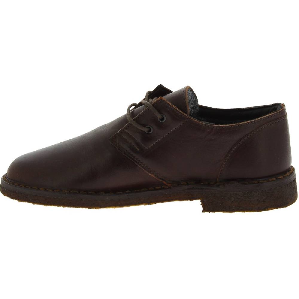 Lartigiano Del Cuoio Scarpe basse da donna in pelle marrone scuro con fodera invernale Shopping Online
