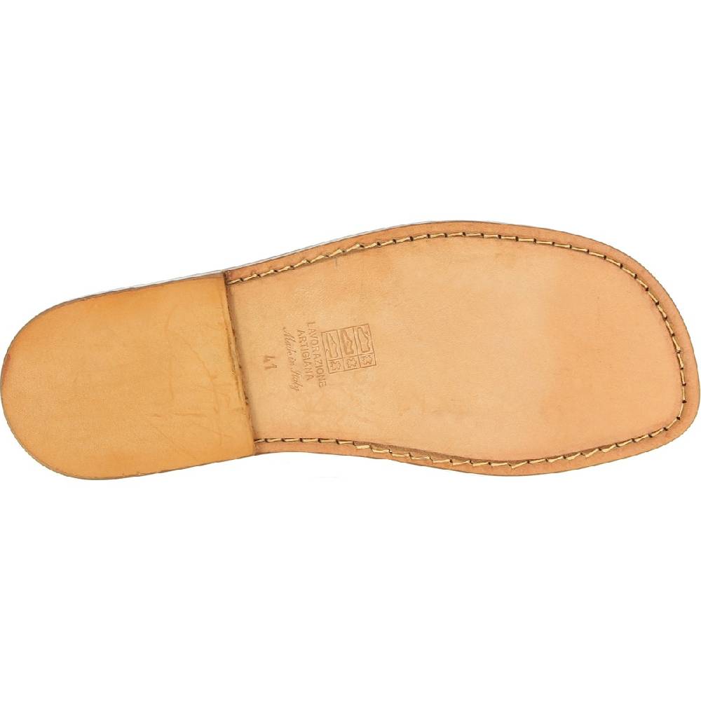 Lartigiano Del Cuoio Sandali da uomo a gabbia in pelle color cuoio Sottocosto